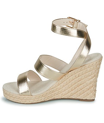 Sandales femmes Only ONLAMELIA-16 WEDGE SANDAL FOIL Doré