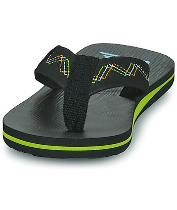 Tongs enfant garcons Quiksilver MOLOKAI STITCHY YOUTH Noir