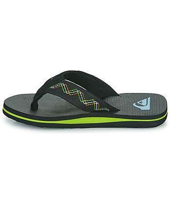 Tongs enfant garcons Quiksilver MOLOKAI STITCHY YOUTH Noir