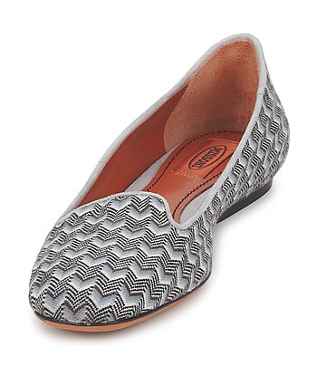 Mocassins femmes Missoni WM079 Gris
