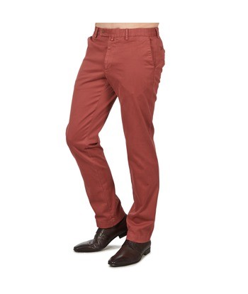 Chinots hommes Hackett STRETCH TWILL CHINO Rouge