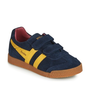 Baskets basses enfant garcons Gola HARRIER VELCRO Marine