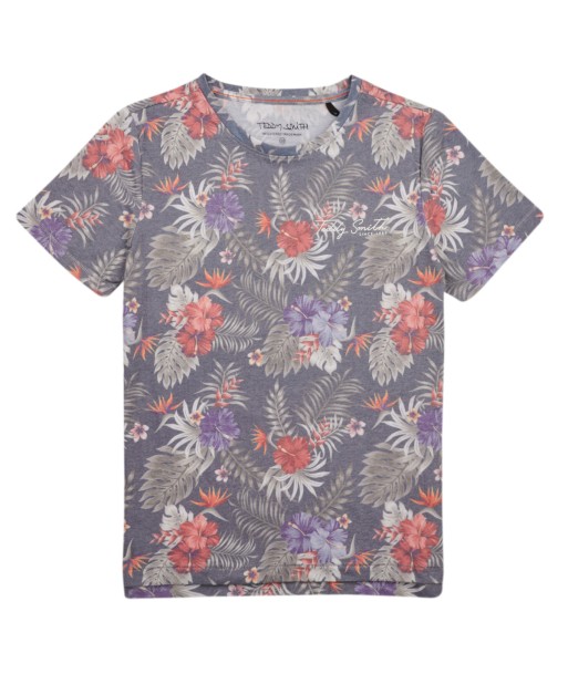 T-shirt enfant garcons Teddy Smith T-FLOWERS MC JR Multicolore