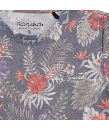 T-shirt enfant garcons Teddy Smith T-FLOWERS MC JR Multicolore