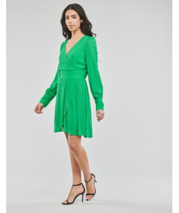 Robe courte femmes Vero Moda VMPOLLIANA LS SHORT DRESS WVN Vert