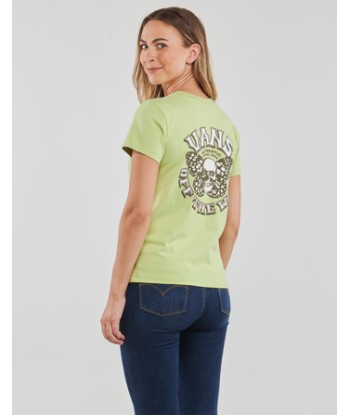 T-shirt femmes Vans SKULLFLY CREW Vert