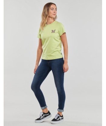 T-shirt femmes Vans SKULLFLY CREW Vert