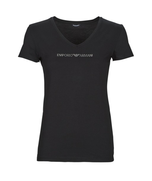 T-shirt femmes Emporio Armani T-SHIRT V NECK Noir