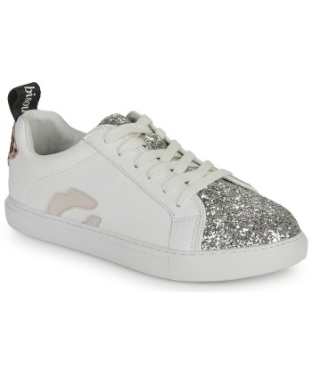 Baskets basses femmes Bons baisers de Paname BETTYS ROSE GLITTER SILVE