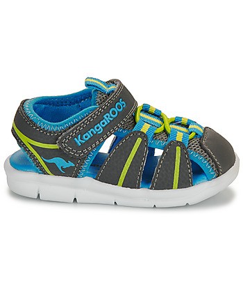 Sandales enfant garcons Kangaroos K-GROBI Gris