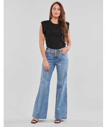 Jeans flare / larges femmes MICHAEL Michael Kors FLARE CHAIN BELT DNM