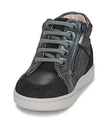 Baskets montantes enfant filles Little Mary LYNNA Noir