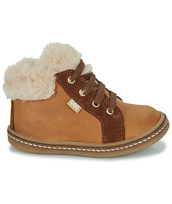 Baskets montantes enfant filles GBB JUNA Marron