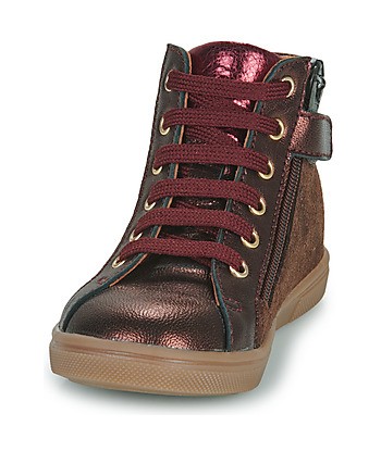 Baskets montantes enfant filles GBB TADEA Marron
