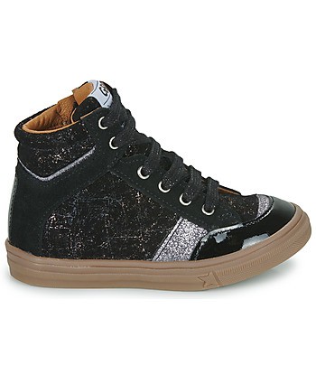 Baskets montantes enfant filles GBB LAURETTE Noir