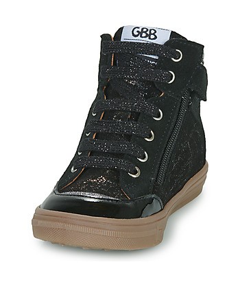 Baskets montantes enfant filles GBB LAURETTE Noir