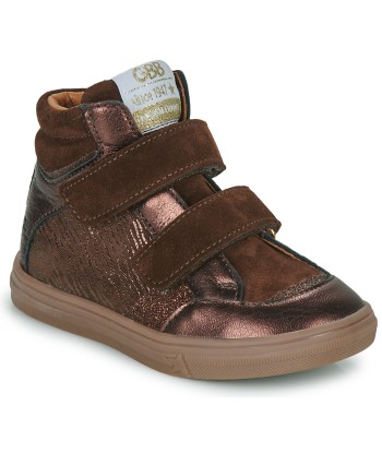 Baskets montantes enfant filles GBB LUCELLA Marron