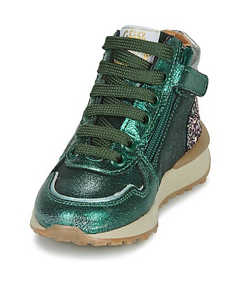 Baskets montantes enfant filles GBB ROGELLE Vert