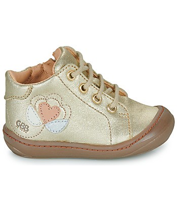 Baskets montantes enfant filles GBB REINETTE FLEX Doré