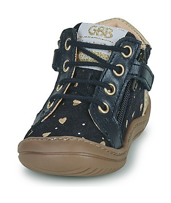 Baskets montantes enfant filles GBB FLEXOO ZIPETTE Bleu