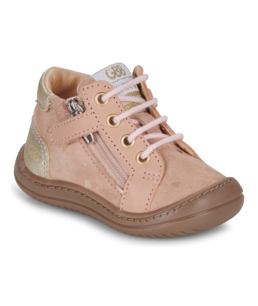 Baskets montantes enfant filles GBB FLEXOO ZIPETTE Rose