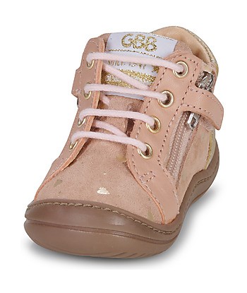 Baskets montantes enfant filles GBB FLEXOO ZIPETTE Rose