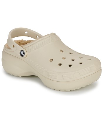 Sabots femmes Crocs Classic Platform Lined Clog W Beige