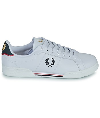 Baskets basses hommes Fred Perry B722 LEATHER Blanc