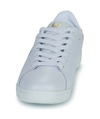 Baskets basses hommes Fred Perry B722 LEATHER Blanc