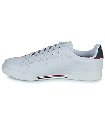 Baskets basses hommes Fred Perry B722 LEATHER Blanc