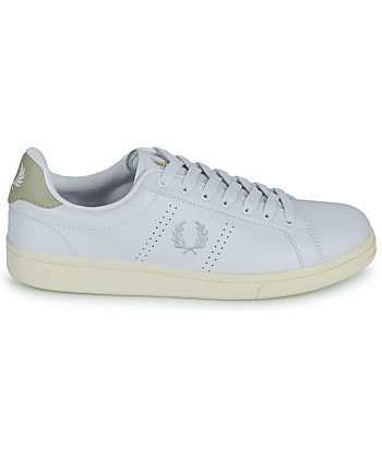 Baskets basses hommes Fred Perry B721 LEATHER Blanc