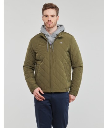 Blouson hommes Gant QUILTED WINDCHEATER Kaki