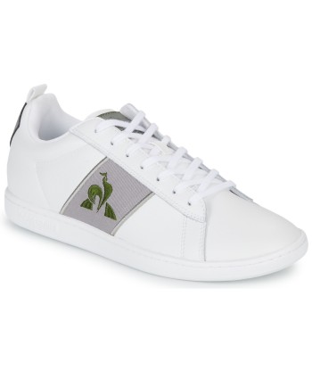Baskets basses hommes Le Coq Sportif COURTCLASSIC TWILL Gris