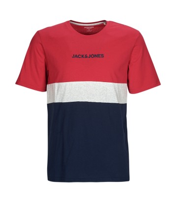 T-shirt hommes Jack & Jones JJEREID BLOCKING TEE SS Multicolore