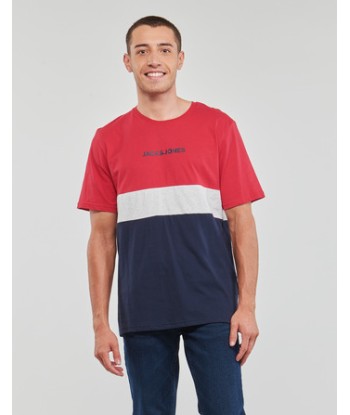 T-shirt hommes Jack & Jones JJEREID BLOCKING TEE SS Multicolore