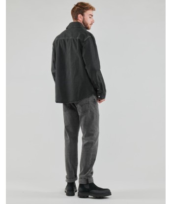 Blouson hommes Calvin Klein Jeans CANVAS RELAXED LINEAR SHIRT Noir