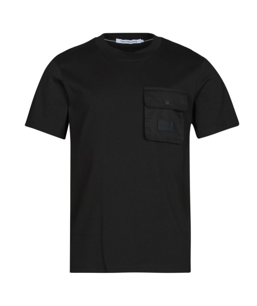 T-shirt hommes Calvin Klein Jeans MIX MEDIA POCKET TEE Noir