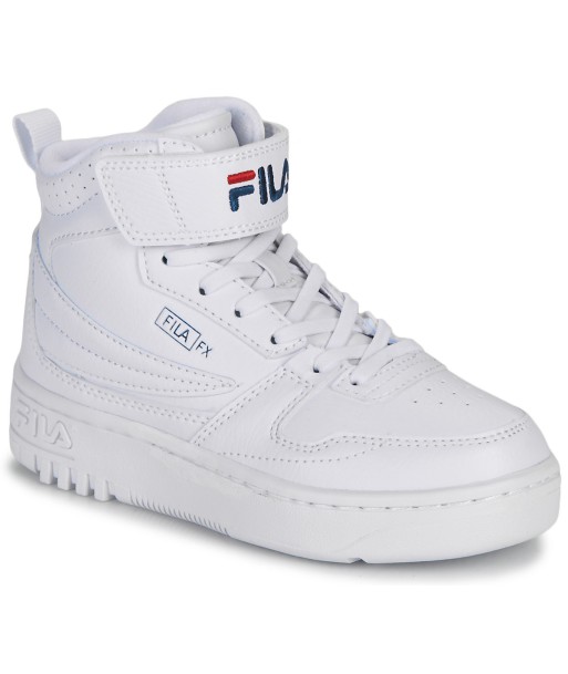 Baskets montantes enfant garcons Fila FXVENTUNO VELCRO MID KIDS Blanc