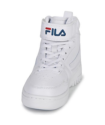 Baskets montantes enfant garcons Fila FXVENTUNO VELCRO MID KIDS Blanc