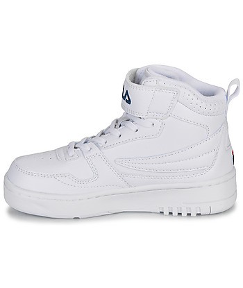 Baskets montantes enfant garcons Fila FXVENTUNO VELCRO MID KIDS Blanc