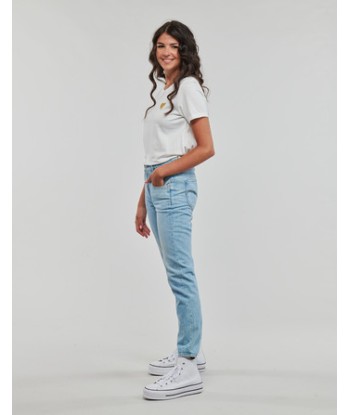 T-shirt femmes Only ONLKITA S/S LOGO TOP Blanc