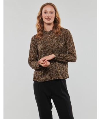 Blouses femmes Only ONLKACEY FR L/S HIGH NECK TOP PTM Marron