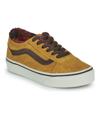 Baskets basses enfant garcons Vans UY OLD SKOOL Marron