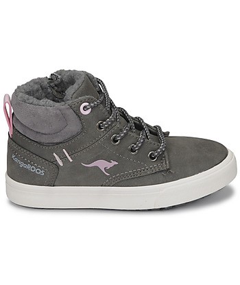 Baskets montantes enfant filles Kangaroos KAVU X Gris