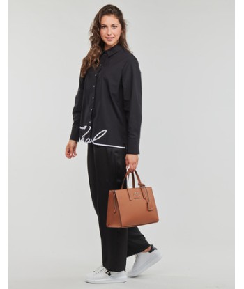 Chemise femmes Karl Lagerfeld KARL HEM SIGNATURE SHIRT Noir