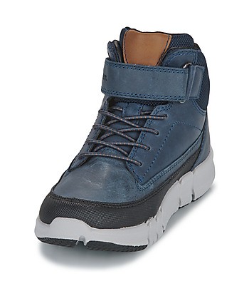 Baskets montantes enfant garcons Geox J FLEXYPER BOY Bleu