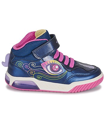 Baskets montantes enfant filles Geox J INEK GIRL B Marine