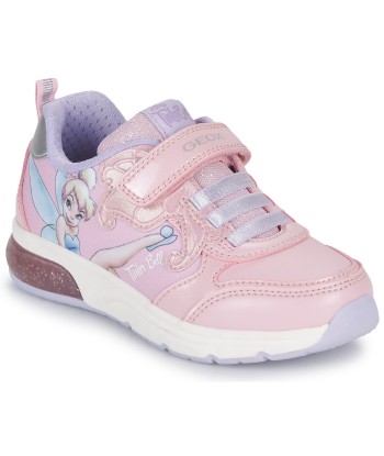 Baskets basses enfant filles Geox J SPACECLUB GIRL C Rose