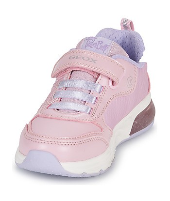 Baskets basses enfant filles Geox J SPACECLUB GIRL C Rose
