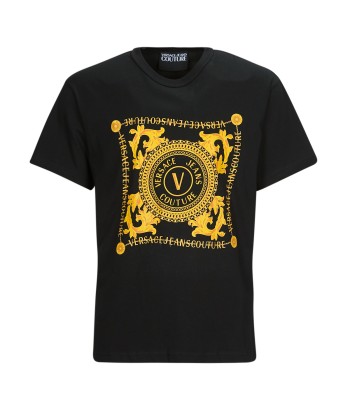 T-shirt hommes Versace Jeans Couture GAHF07 Noir